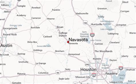 where is navasota texas located